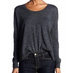 Madewell | Southstar Lightweight Scoop Neck Pullover Long Sleeve Hi Lo Sweater